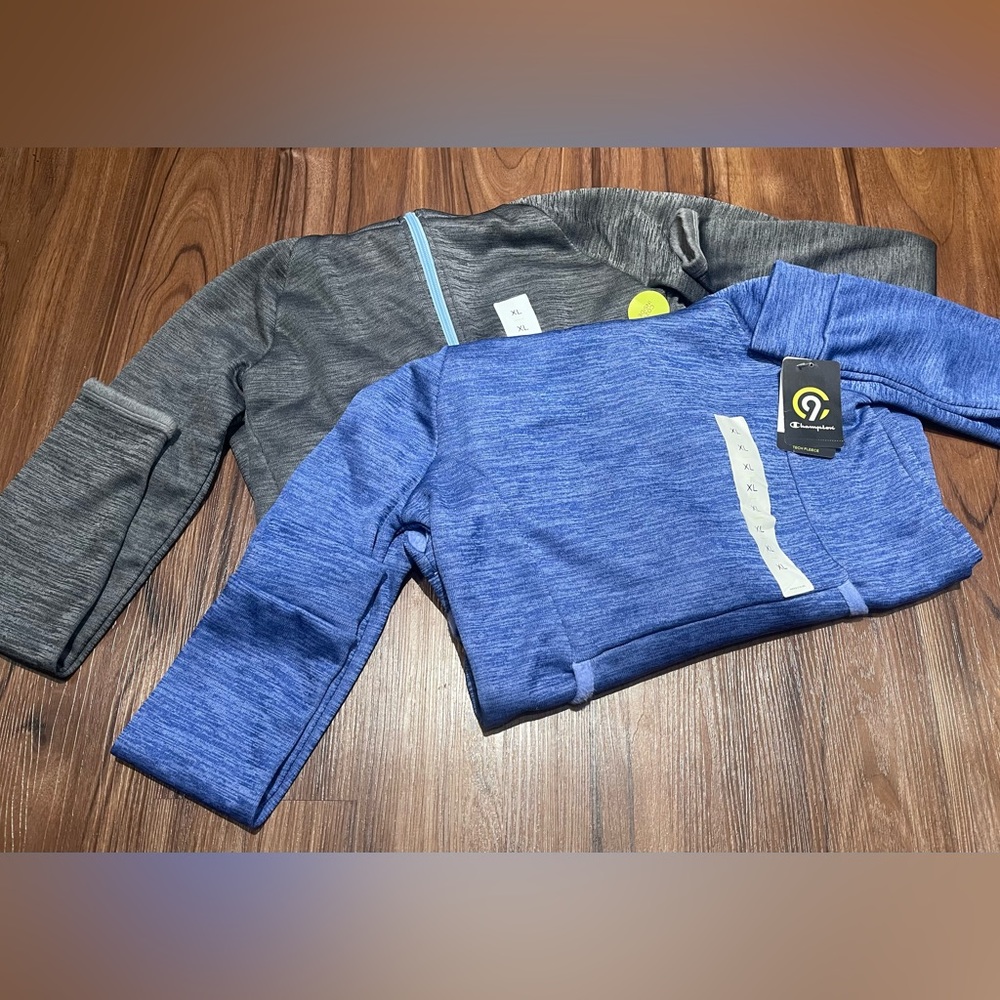 New Champion 2 Piece Cozy Hoodie Sweatshirt Bundle - XL (14-16)